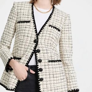 NWT VERONICA BEARD Albia Tweed Jacket Blazer size 14
